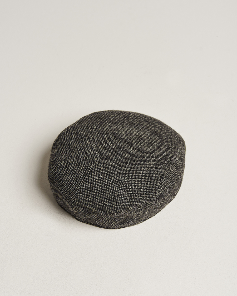 Herre | Hatte & kasketter | Wigéns | Ivy Slim Donegal Wool Dark Grey