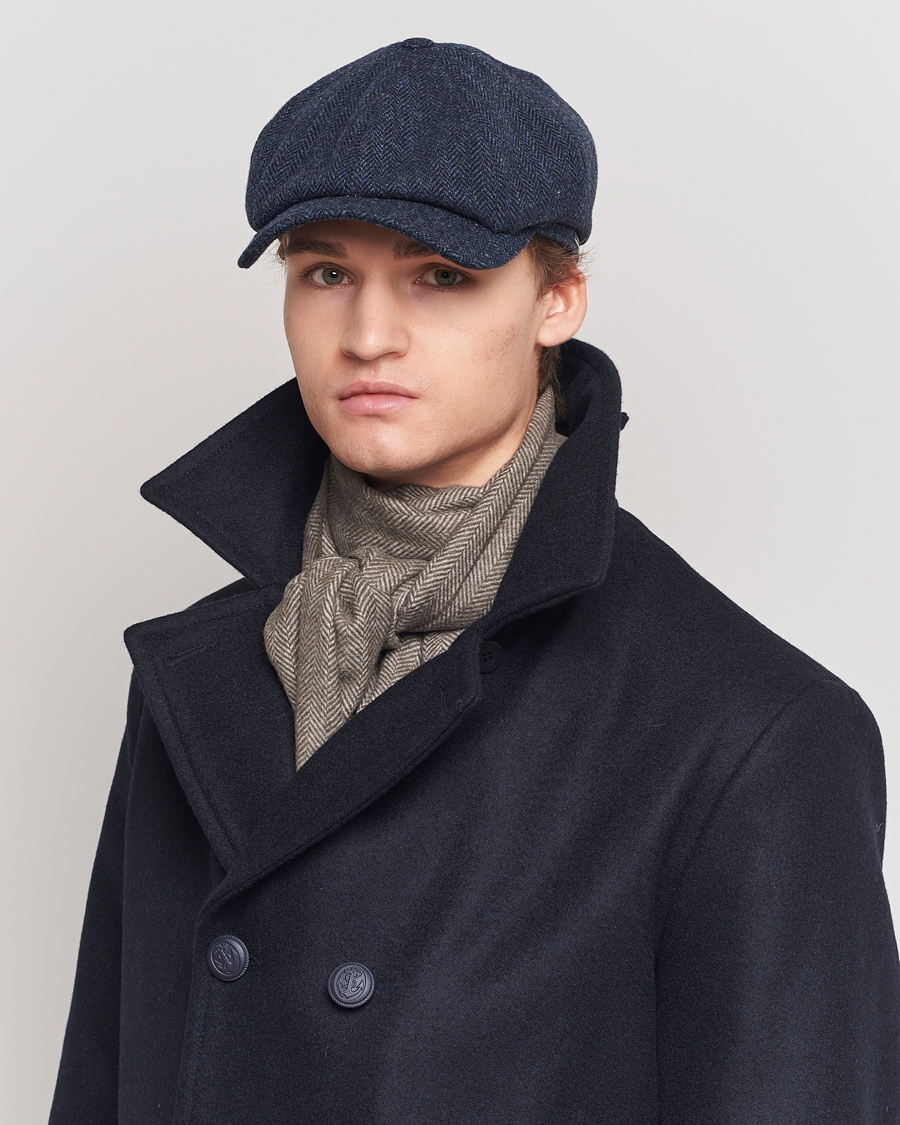 Herre | Hatte & kasketter | Wigéns | Newsboy Classic Shetland Wool Navy
