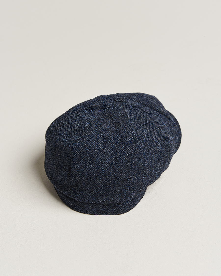 Herre | Hatte & kasketter | Wigéns | Newsboy Classic Shetland Wool Navy