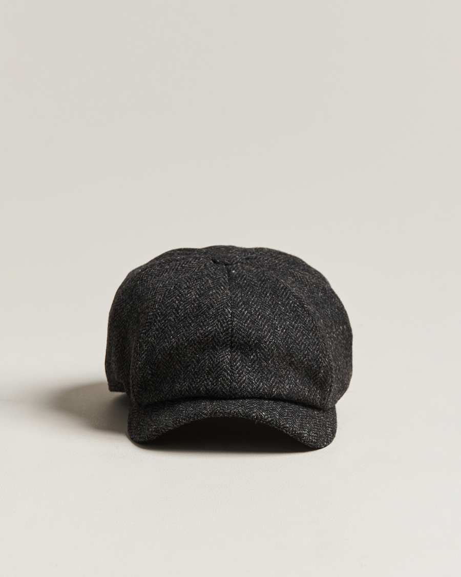 Herre | Hatte & kasketter | Wigéns | Newsboy Classic Shetland Wool Dark Grey