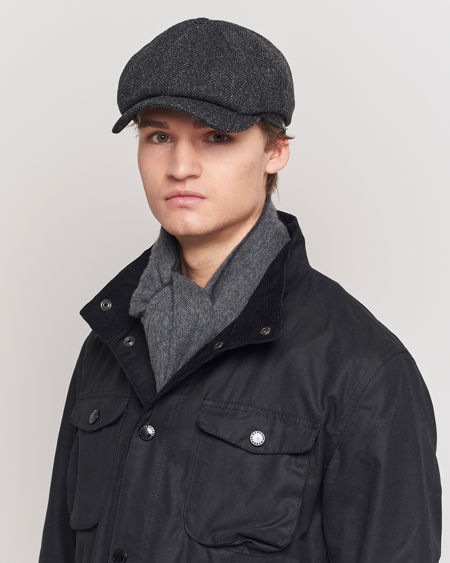 Herre | Hatte & kasketter | Wigéns | Newsboy Classic Shetland Wool Dark Grey