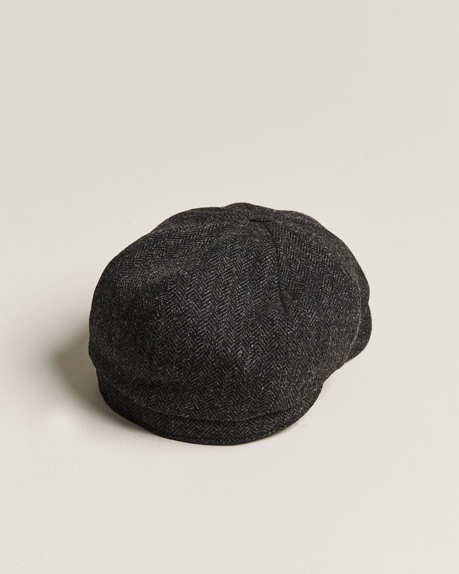 Herre | Hatte & kasketter | Wigéns | Newsboy Classic Shetland Wool Dark Grey