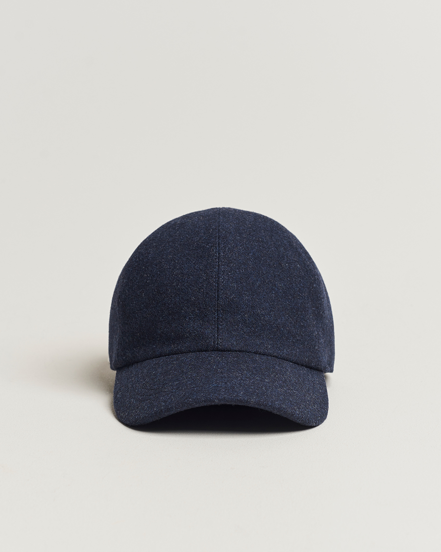 Herre | Wigéns Baseball Classic Melton Wool Blue Melange | Wigéns | Baseball Classic Melton Wool Blue Melange