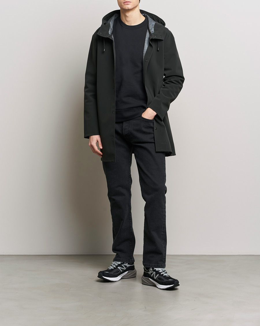 Herre | Jakker | Stutterheim | Stockholm Raincoat Suede Black