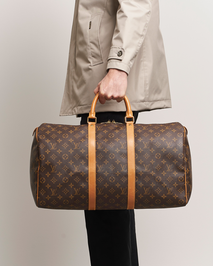 Men | Pre-Owned & Vintage Bags | Louis Vuitton Pre-Owned | Keepall 50 Bag Monogram 