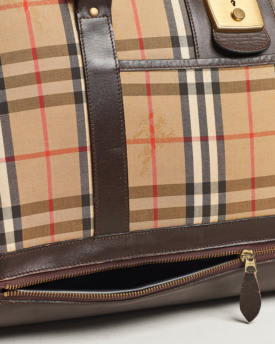 Herre | Burberry Pre-Owned Carry On Travel Bag Haymarket Check | Burberry Pre-Owned | Carry On Travel Bag Haymarket Check