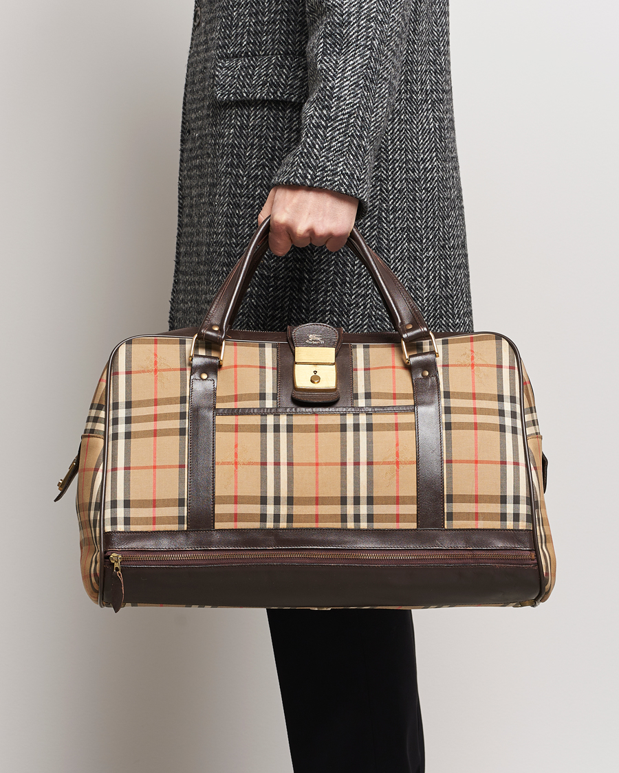 Herre | Burberry Pre-Owned Carry On Travel Bag Haymarket Check | Burberry Pre-Owned | Carry On Travel Bag Haymarket Check