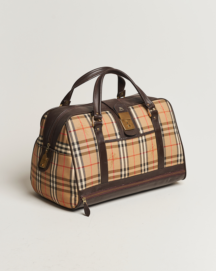 Herre | Burberry Pre-Owned Carry On Travel Bag Haymarket Check | Burberry Pre-Owned | Carry On Travel Bag Haymarket Check