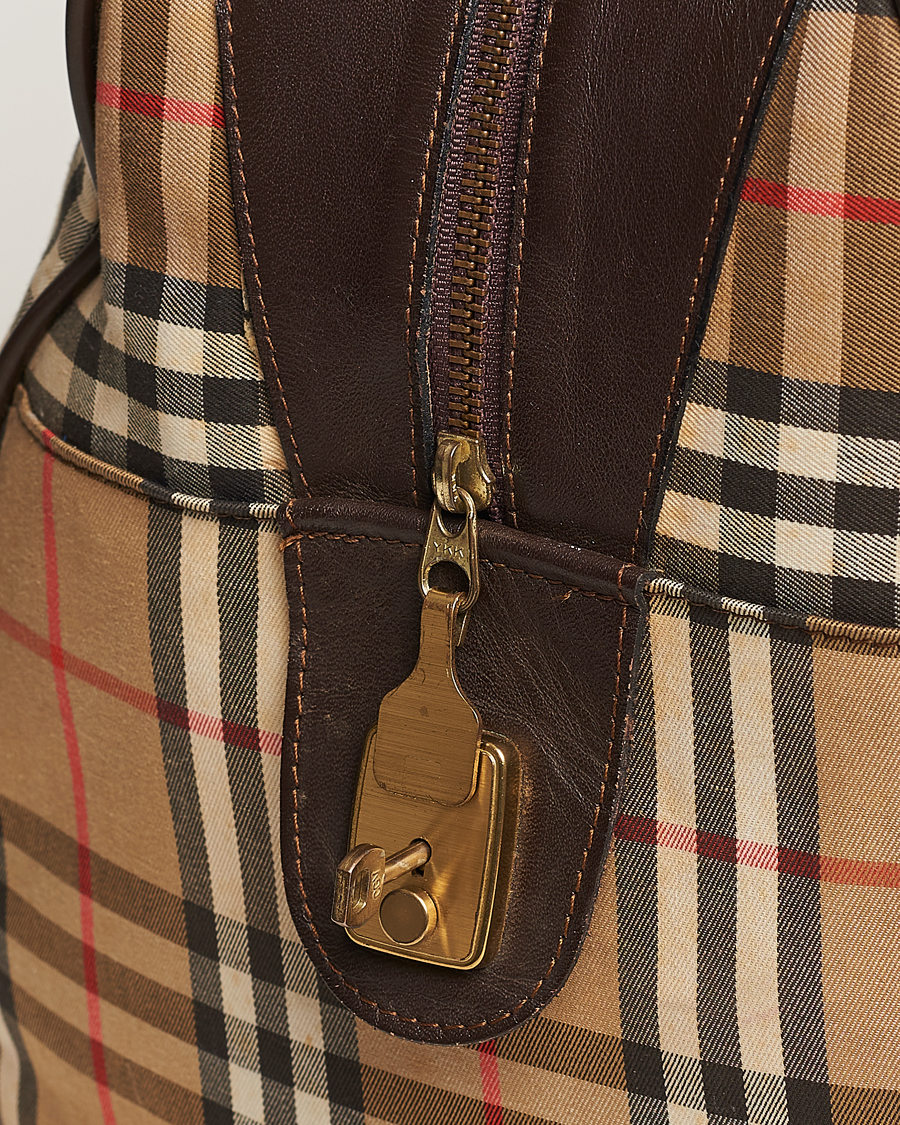 Herre | Burberry Pre-Owned Carry On Travel Bag Haymarket Check | Burberry Pre-Owned | Carry On Travel Bag Haymarket Check