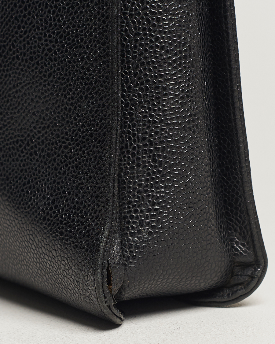 Herre | Chanel Pre-Owned Portfolio Briefcase Leather Black | Chanel Pre-Owned | Portfolio Briefcase Leather Black
