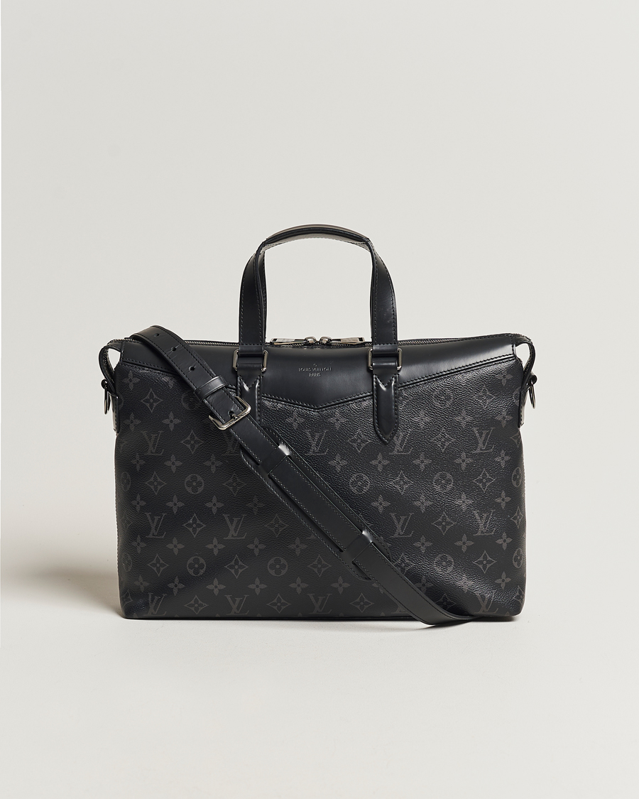 Herre | Louis Vuitton Pre-Owned Briefcase Explorer Monogram Eclipse | Louis Vuitton Pre-Owned | Briefcase Explorer Monogram Eclipse