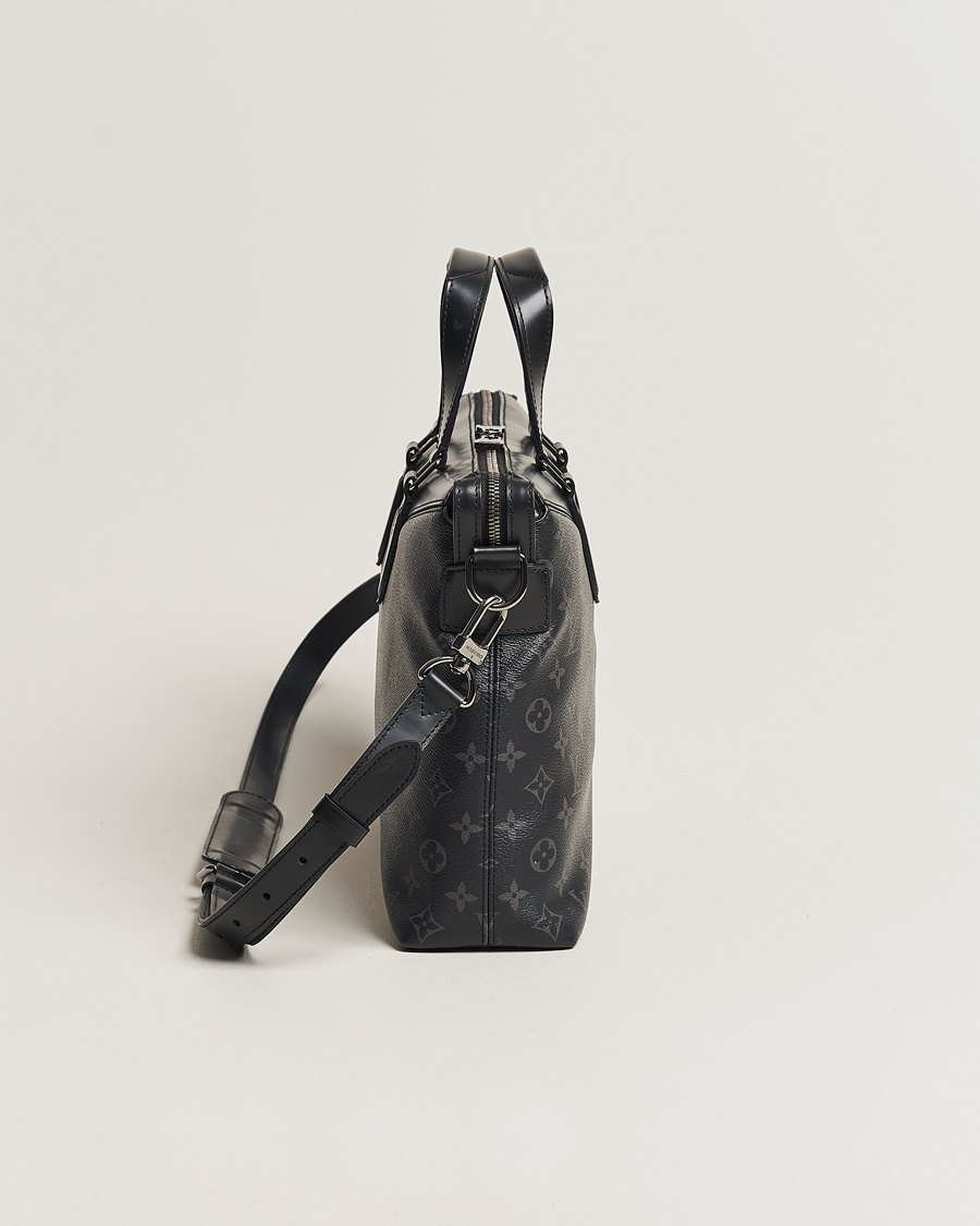 Herre | Louis Vuitton Pre-Owned Briefcase Explorer Monogram Eclipse | Louis Vuitton Pre-Owned | Briefcase Explorer Monogram Eclipse