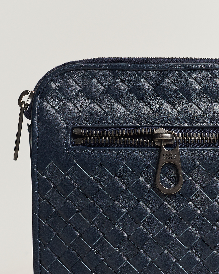 Herre | Bottega Veneta Pre-Owned Intrecciato Document Case Blue | Bottega Veneta Pre-Owned | Intrecciato Document Case Blue