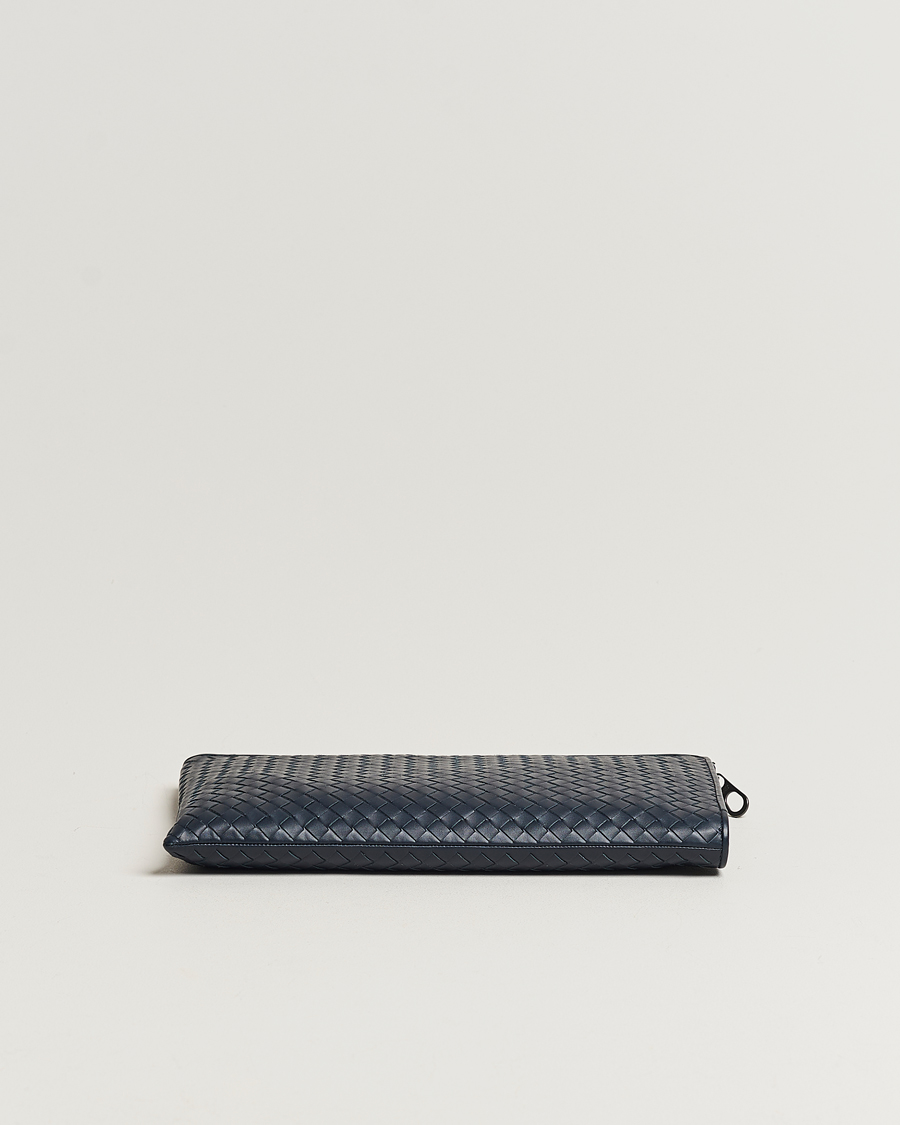 Herre | Bottega Veneta Pre-Owned Intrecciato Document Case Blue | Bottega Veneta Pre-Owned | Intrecciato Document Case Blue