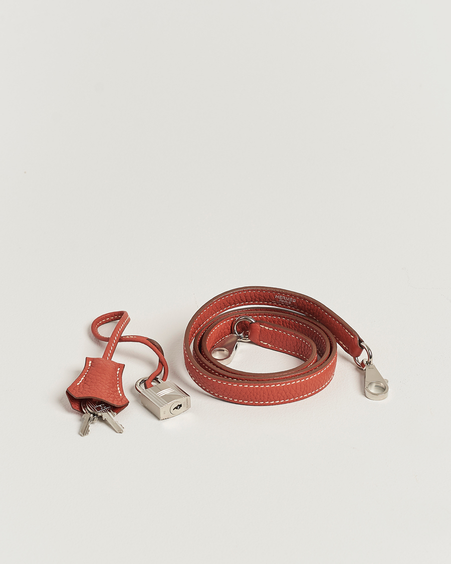 Herre | Hermès Pre-Owned Kelly 35 Handbag Taurillion Clemence Orange | Hermès Pre-Owned | Kelly 35 Handbag Taurillion Clemence Orange
