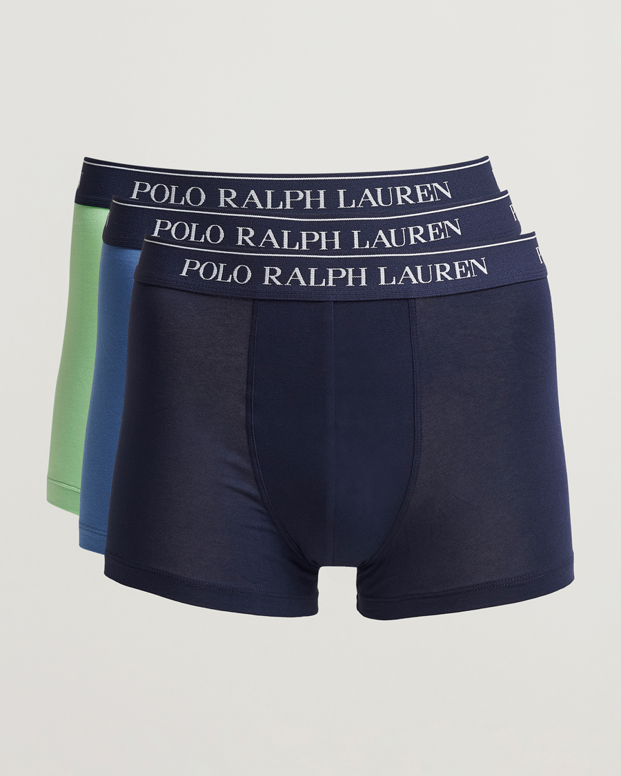 Herre | Undertøj | Polo Ralph Lauren | 3-Pack Trunk Green/Blue/Navy
