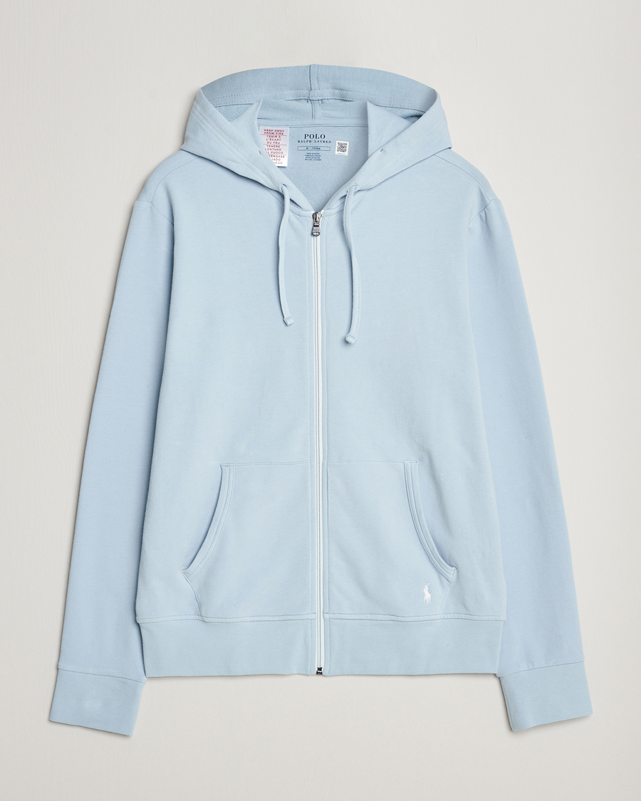 Herre | Trøjer | Polo Ralph Lauren | Cotton Jersey Long Sleeve Hoodie Alpine Blue