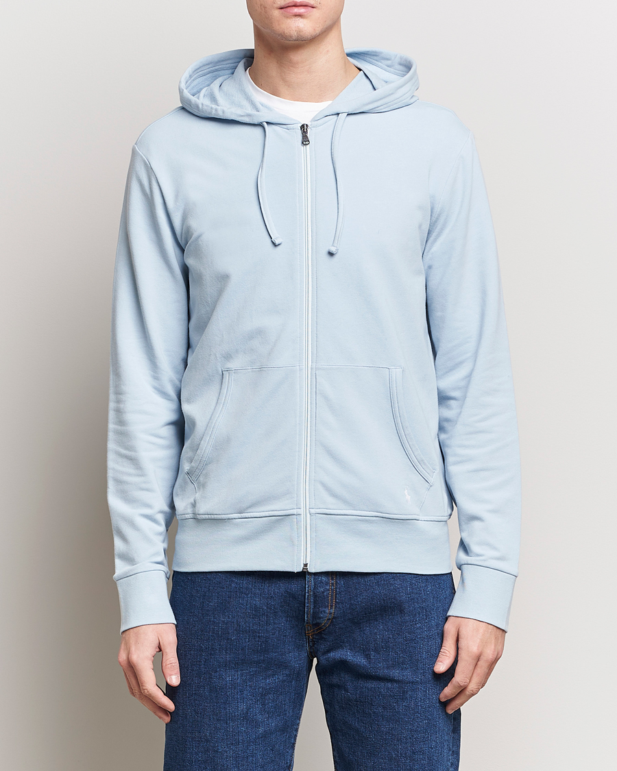 Herre | Tøj | Polo Ralph Lauren | Cotton Jersey Long Sleeve Hoodie Alpine Blue