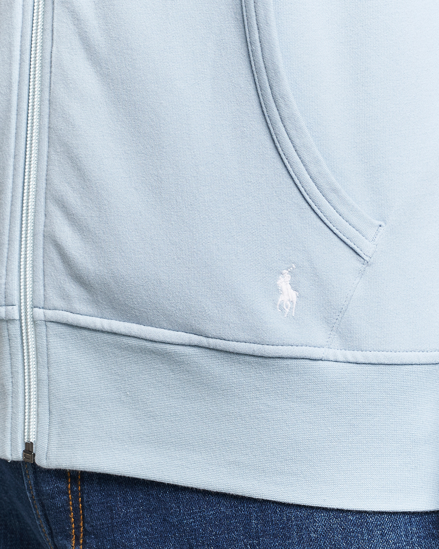 Herre | Trøjer | Polo Ralph Lauren | Cotton Jersey Long Sleeve Hoodie Alpine Blue