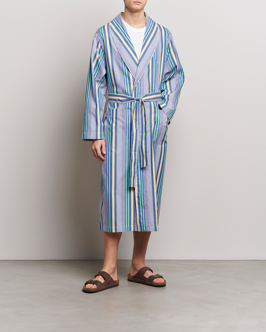Herre | Pyjamas & Morgenkåber | Polo Ralph Lauren | Oxford Striped Robe Blue/White