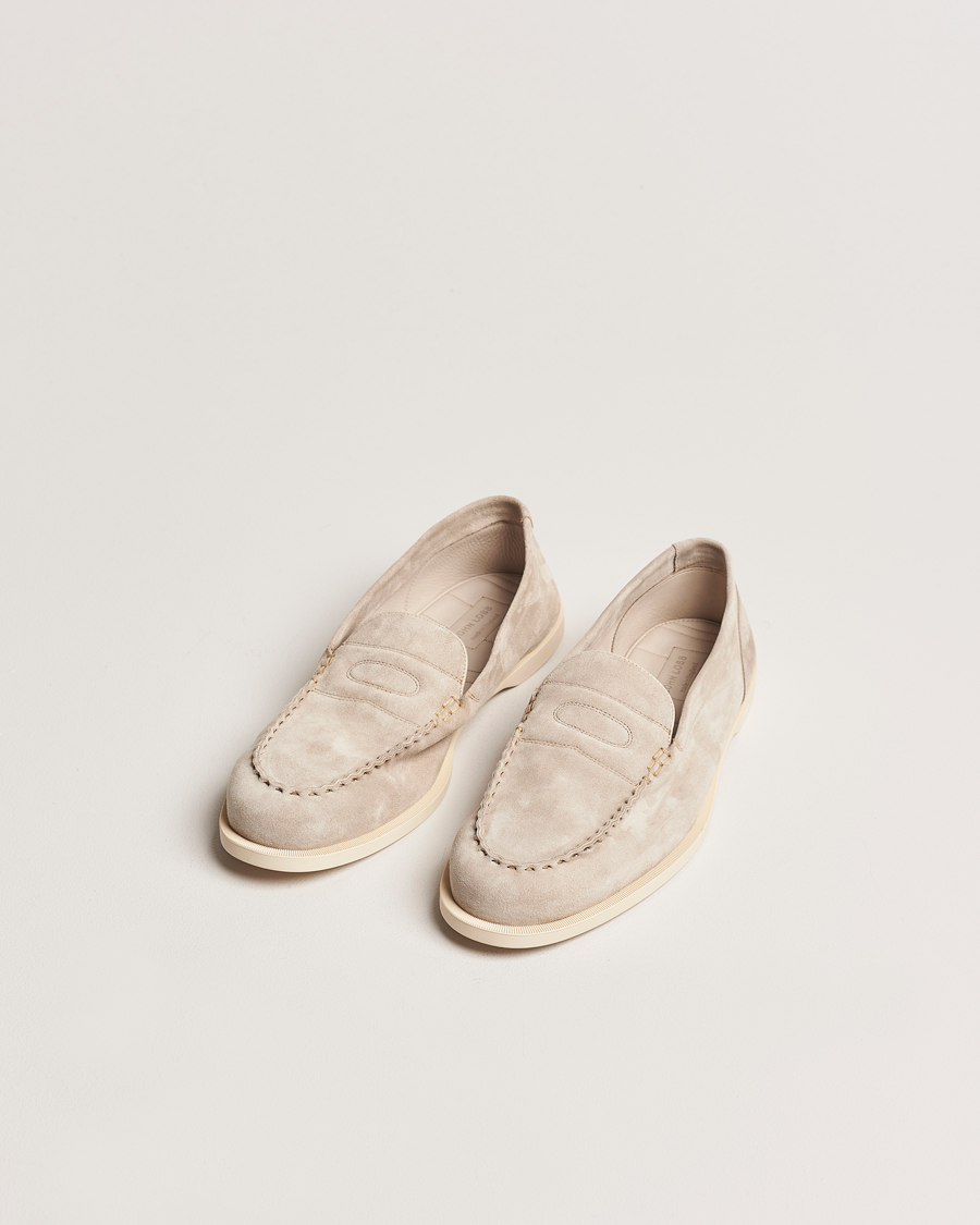 Herre | John Lobb Pace Summer Loafer Sand Suede | John Lobb | Pace Summer Loafer Sand Suede
