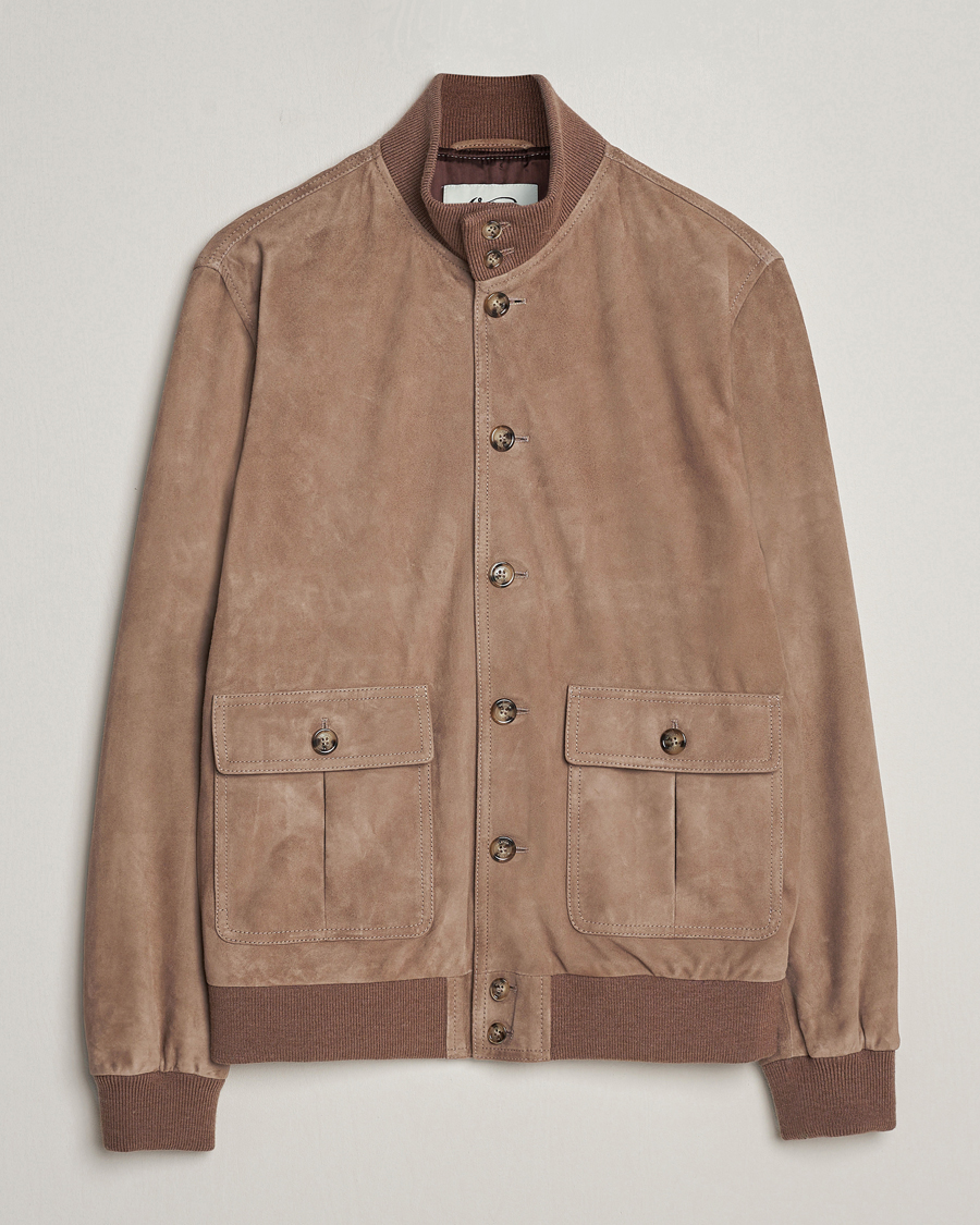 Herre | Jakker | Valstar | Valstarino Suede Jacket Greige