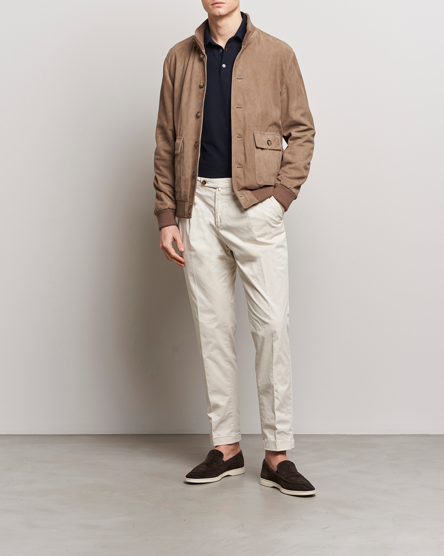 Herre | Jakker | Valstar | Valstarino Suede Jacket Greige