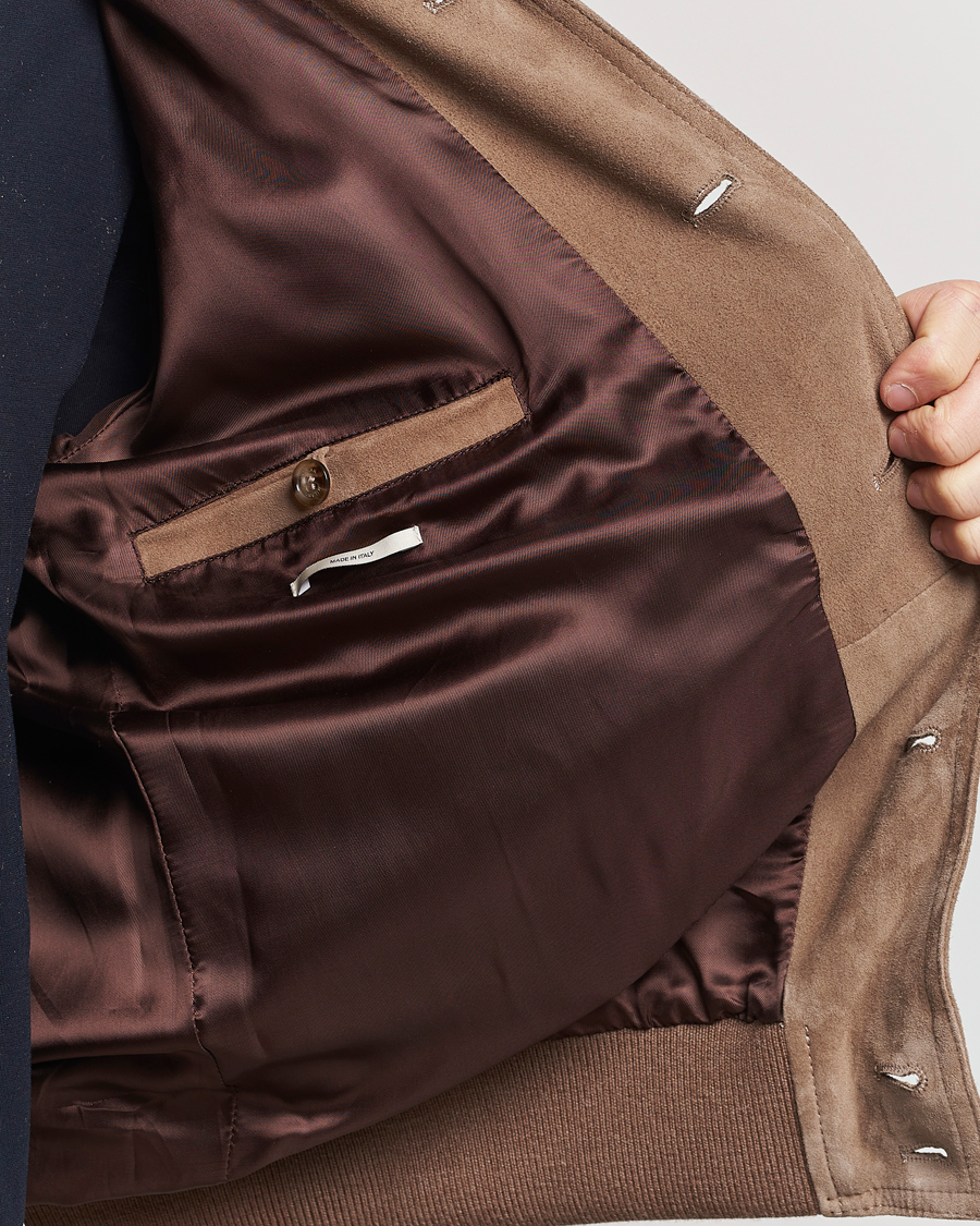 Herre | Jakker | Valstar | Valstarino Suede Jacket Greige