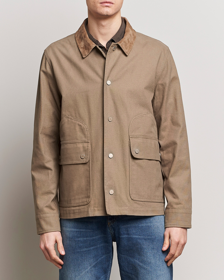 Herre | Casual jakker | Valstar | Canvas Chore Jacket Khaki