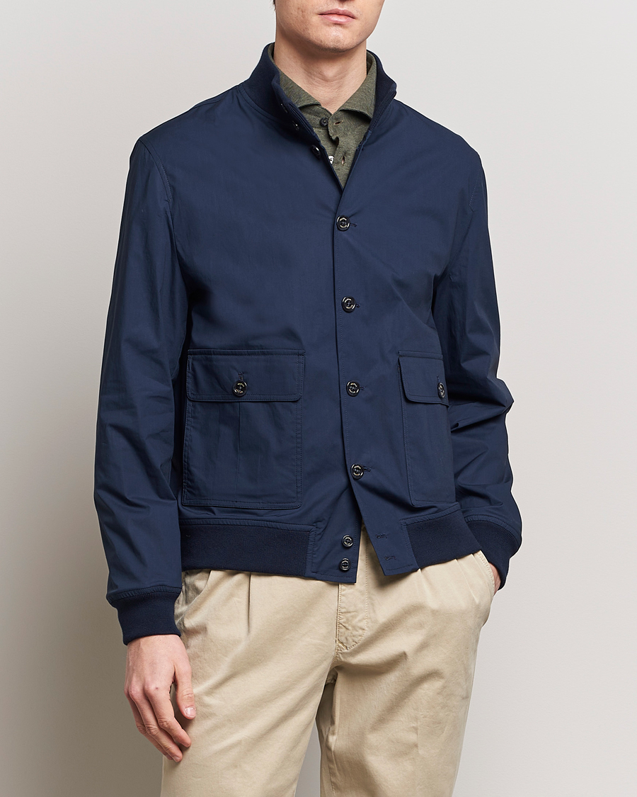 Herre | Italian Department | Valstar | Lightweight Cotton Valstarino Navy