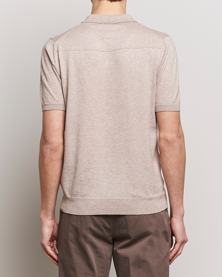 Herre | Polotrøjer | Altea | Cotton/Cashmere Polo Shirt Beige