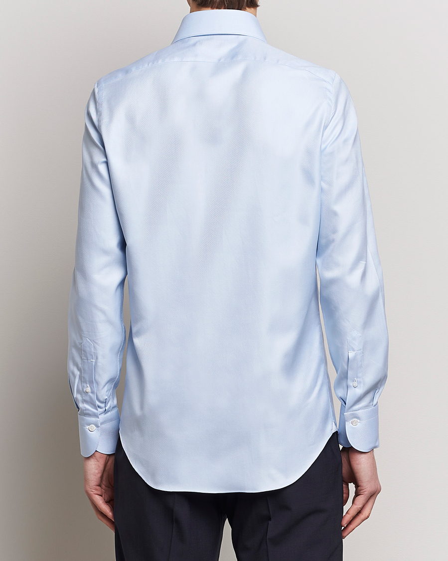 Herre | Skjorter | Finamore Napoli | Milano Slim Royal Oxford Shirt Light Blue