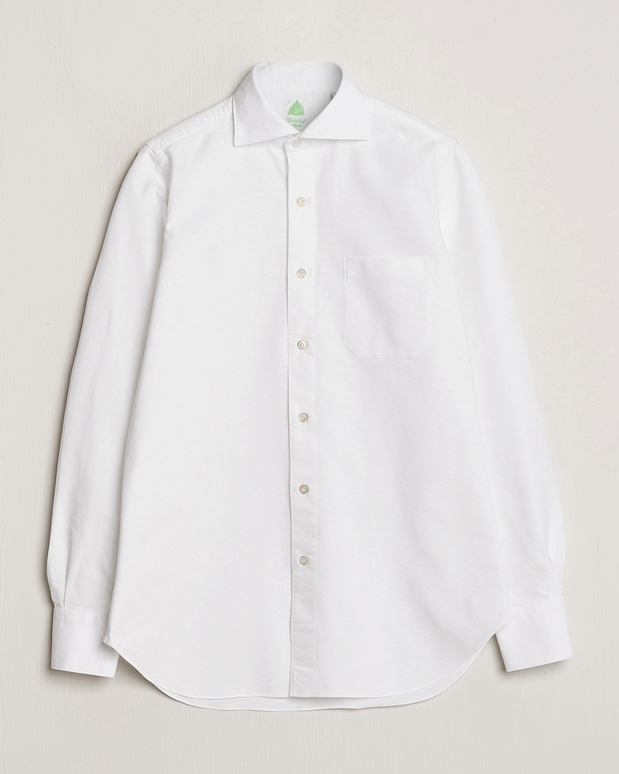 Herr |  | Finamore Napoli | Gaeta Chambray Shirt White