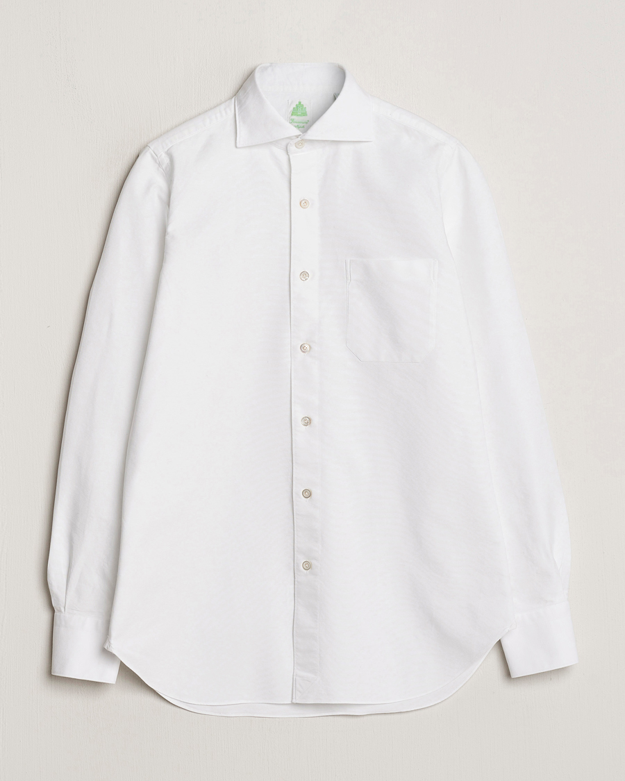 Herre | Skjorter | Finamore Napoli | Gaeta Chambray Shirt White