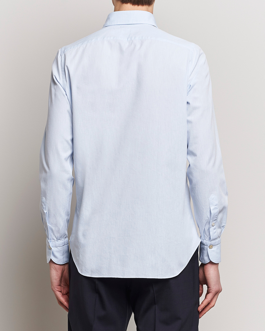 Herre | Skjorter | Finamore Napoli | Gaeta Chambray Shirt Light Blue
