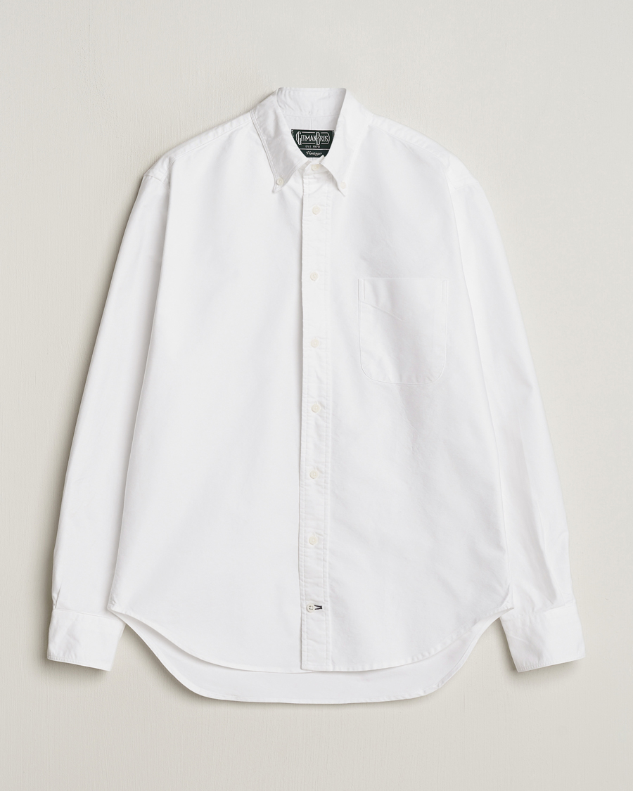 Herre | Skjorter | Gitman Vintage | Button Down Oxford Shirt White