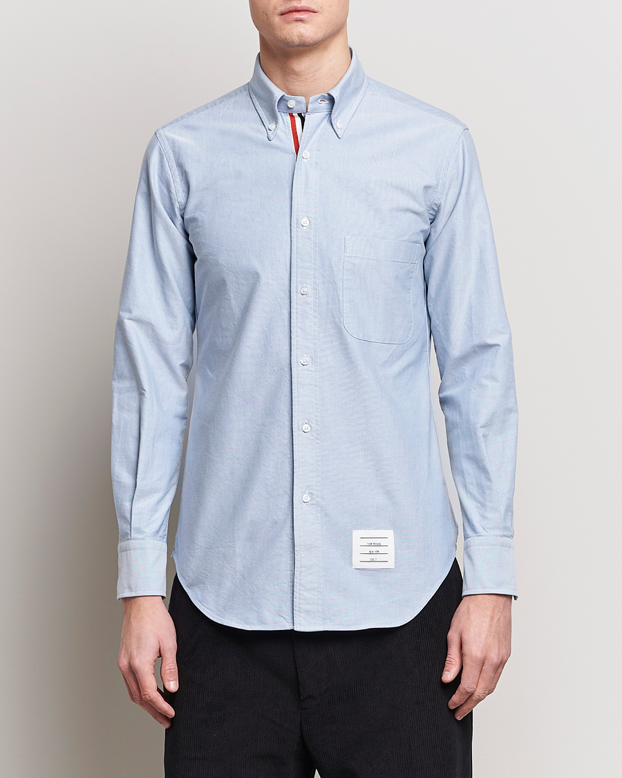 Herre | Casual | Thom Browne | Placket Oxford Shirt Light Blue