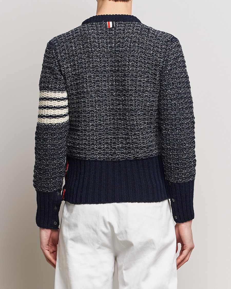 Herre | Trøjer | Thom Browne | 4-Bar Donegal Sweater Navy