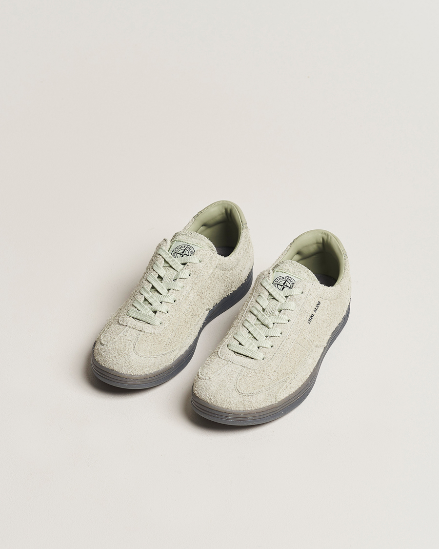 Herre | Stone Island S0101 Suede Sneakers Sage | Stone Island | S0101 Suede Sneakers Sage