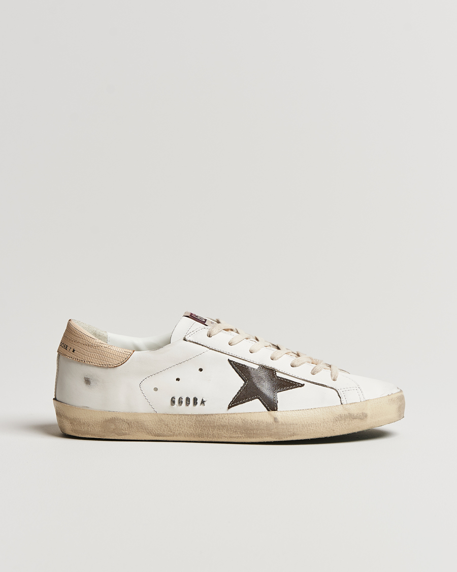 Herre | Golden Goose Deluxe Brand Super-Star Sneaker White/Brown | Golden Goose | Deluxe Brand Super-Star Sneaker White/Brown