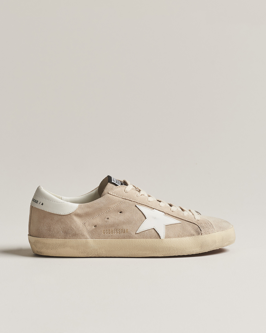 Herre | Golden Goose Deluxe Brand Super-Star Sneaker Beige/White | Golden Goose | Deluxe Brand Super-Star Sneaker Beige/White