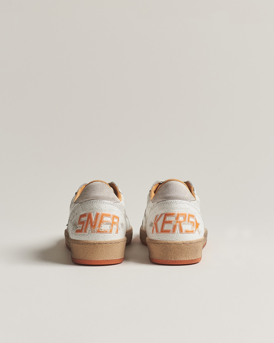 Herre | Golden Goose Deluxe Brand Ball Star Sneakers White/Orange | Golden Goose | Deluxe Brand Ball Star Sneakers White/Orange