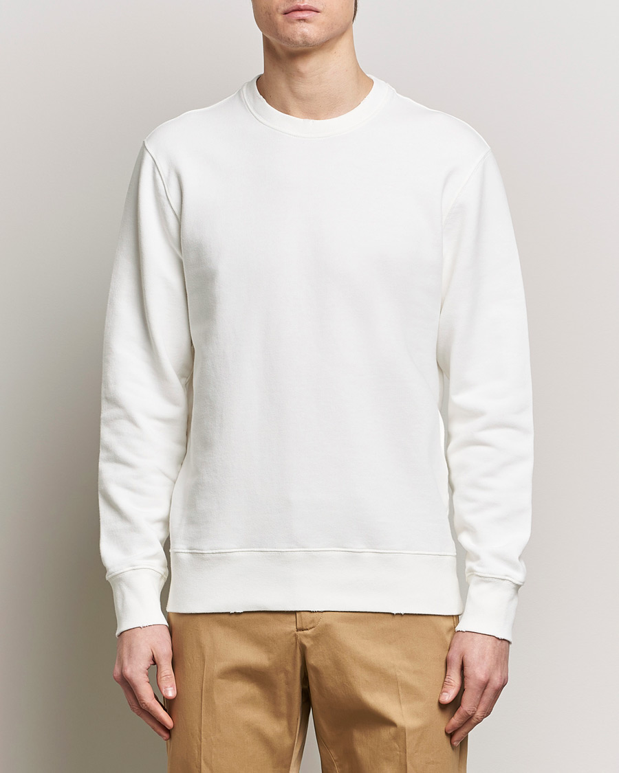 Herre | Afdelinger | Golden Goose | Deluxe Brand Distressed Jersey Sweatshirt Vintage White