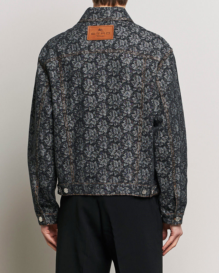 Herre | Jakker | Etro | Jacquard Denim Jacket Dark Blue
