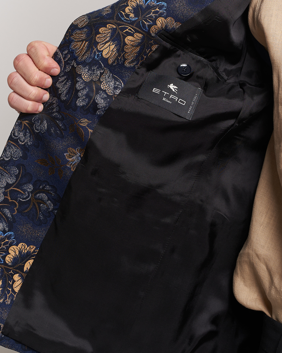 Herre | Blazere & jakker | Etro | Floral Jacquard Evening Jacket Navy