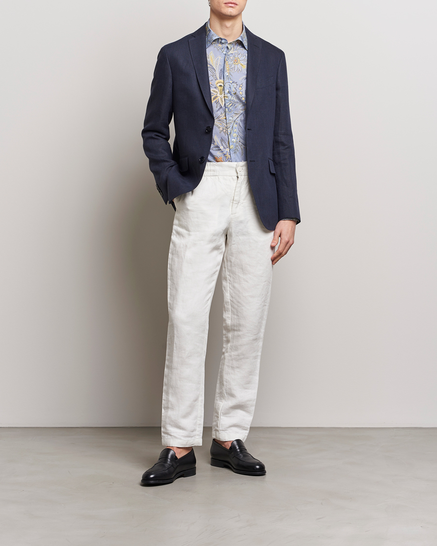 Herre | Blazere & jakker | Etro | Linen Blazer Navy