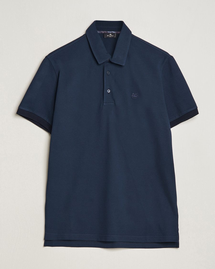 Herre | Polotrøjer | Etro | Contrast Paisley Polo Navy
