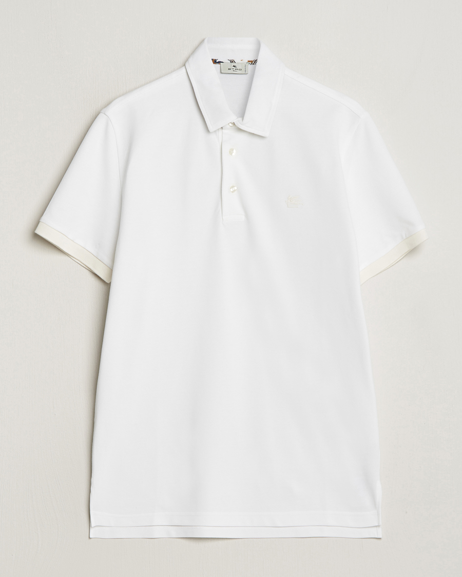 Herre | Polotrøjer | Etro | Contrast Paisley Polo White