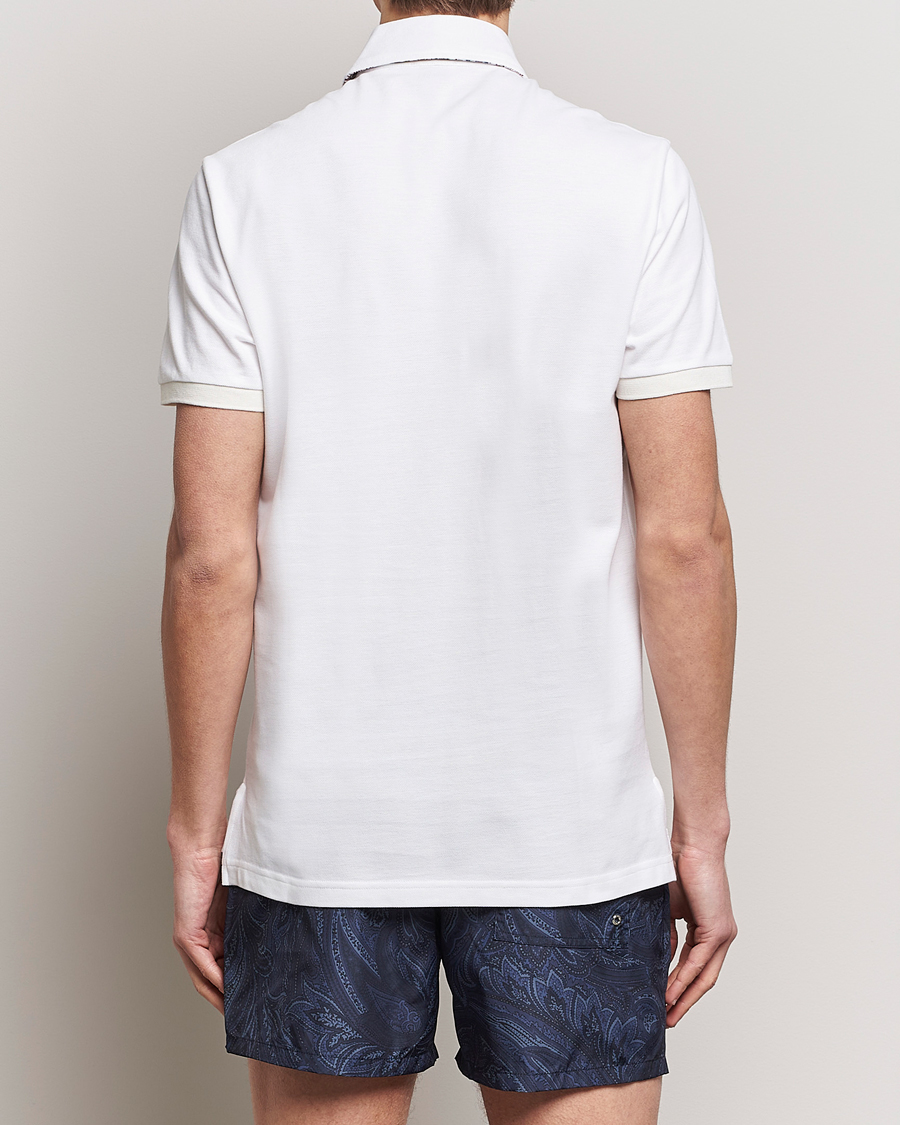 Herre | Polotrøjer | Etro | Contrast Paisley Polo White