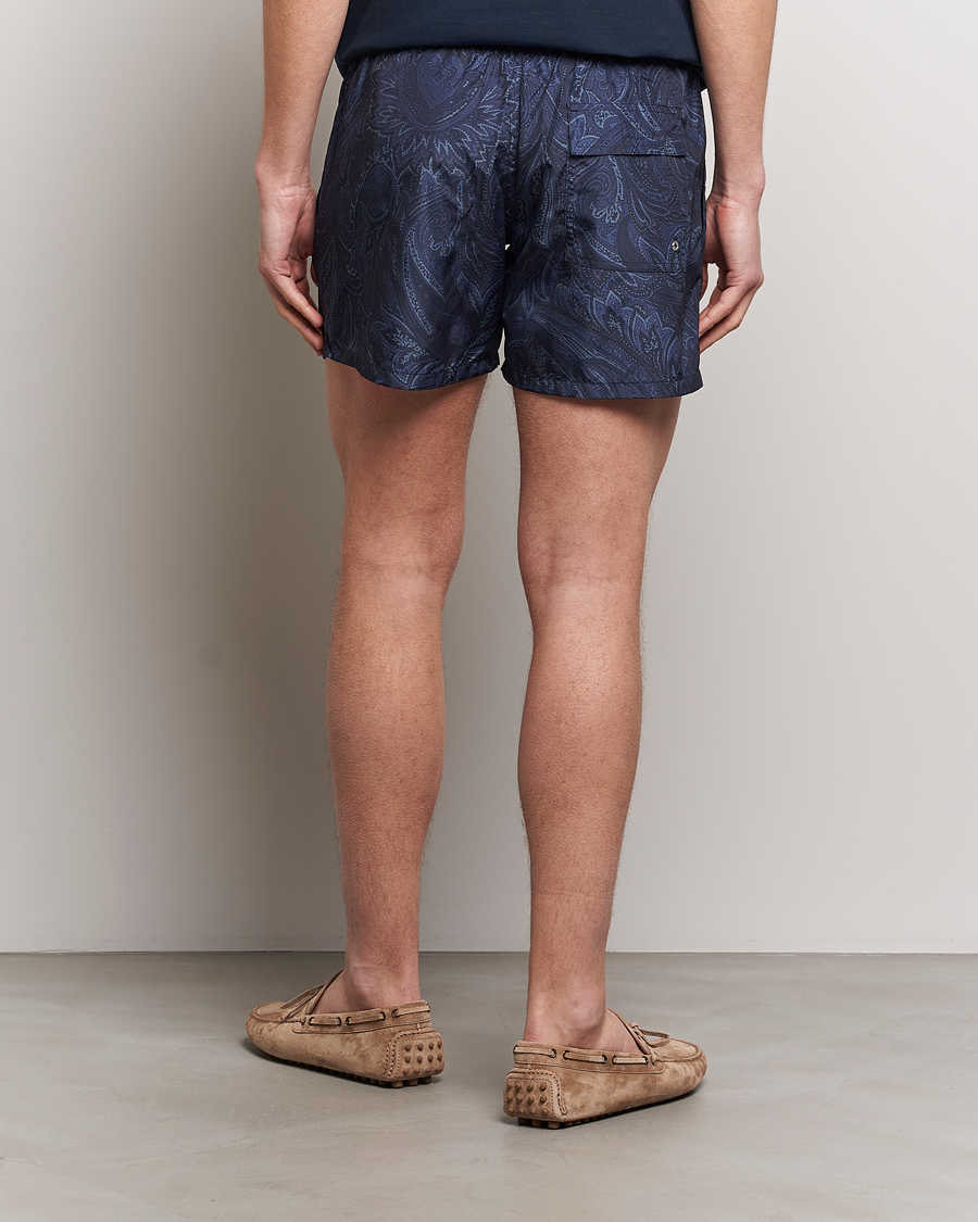 Herre | Badebukser | Etro | Tonal Paisley Swim Shorts Blue